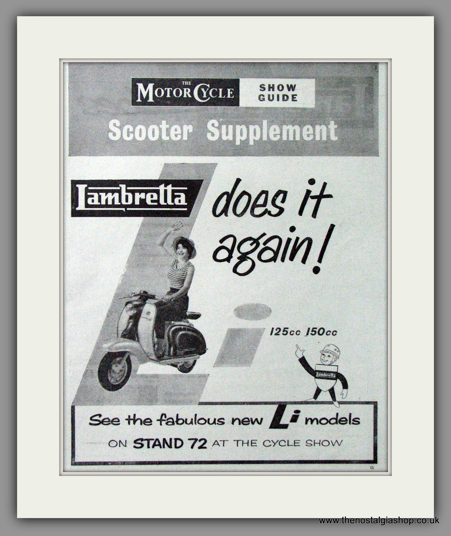 Lambretta. New Li Models for 1959. Original advert 1958 (ref AD52492)