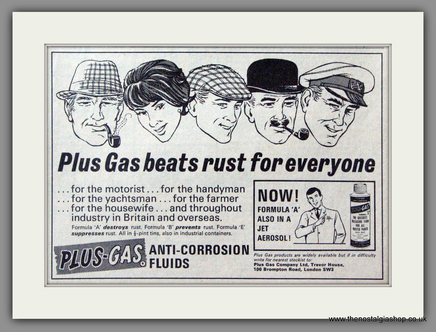 Plus Gas Anti-Corrosion Fluids. Scooter Accessories. Original advert 1966 (ref AD53177)