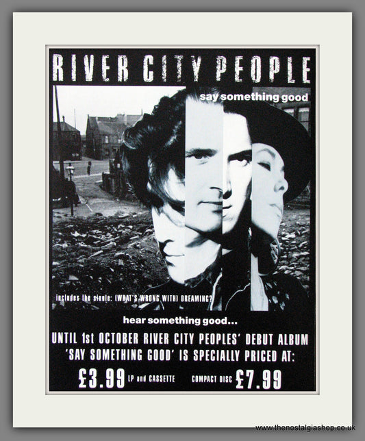 River City People. Say Something Good. 1989 Original Advert (ref AD13774)