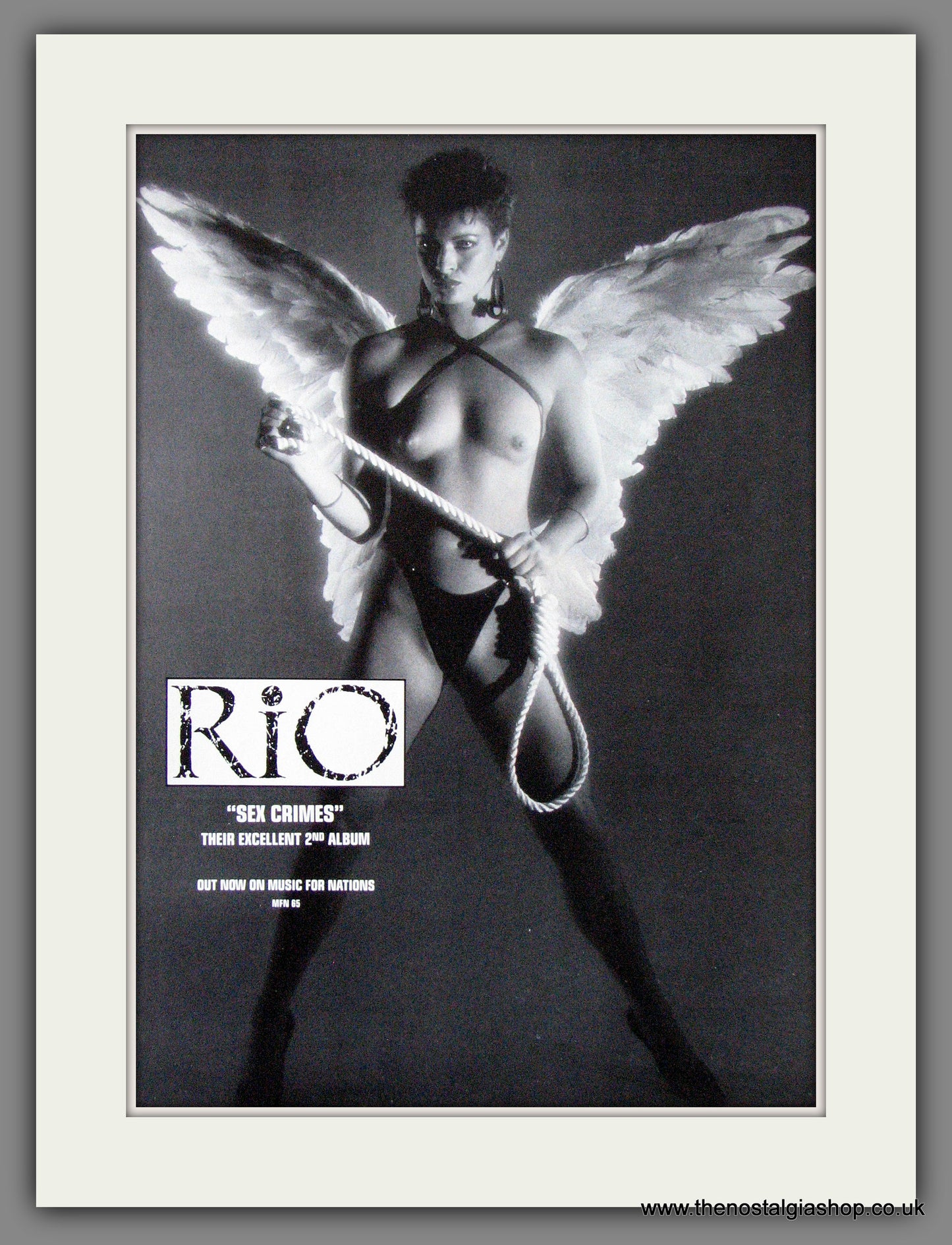 Rio. Sex Crimes. 1986 Original Advert (ref AD53773)