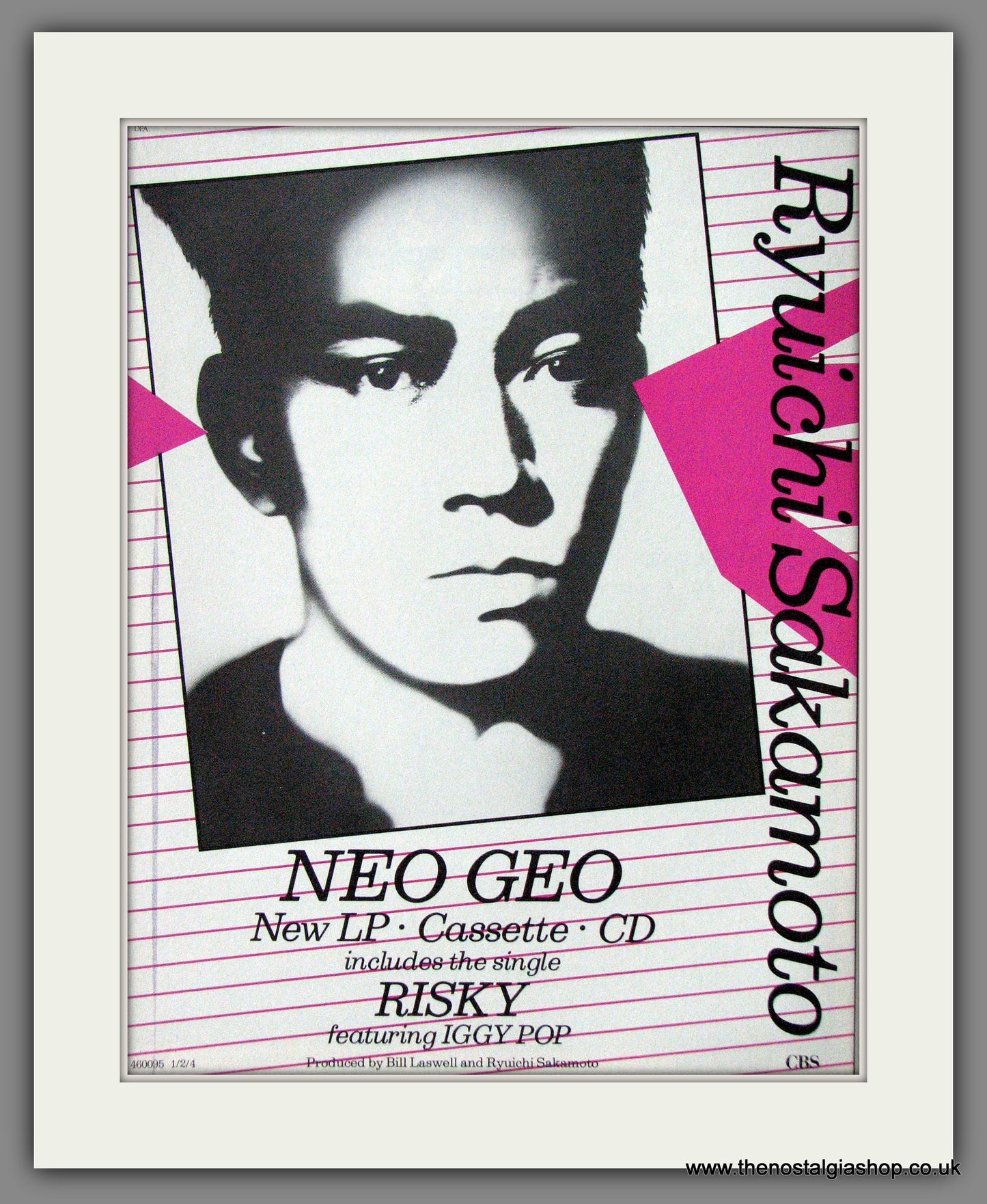 Ryuichi Sakamoto. Neo Geo. 1987 Original Advert (ref AD53783)