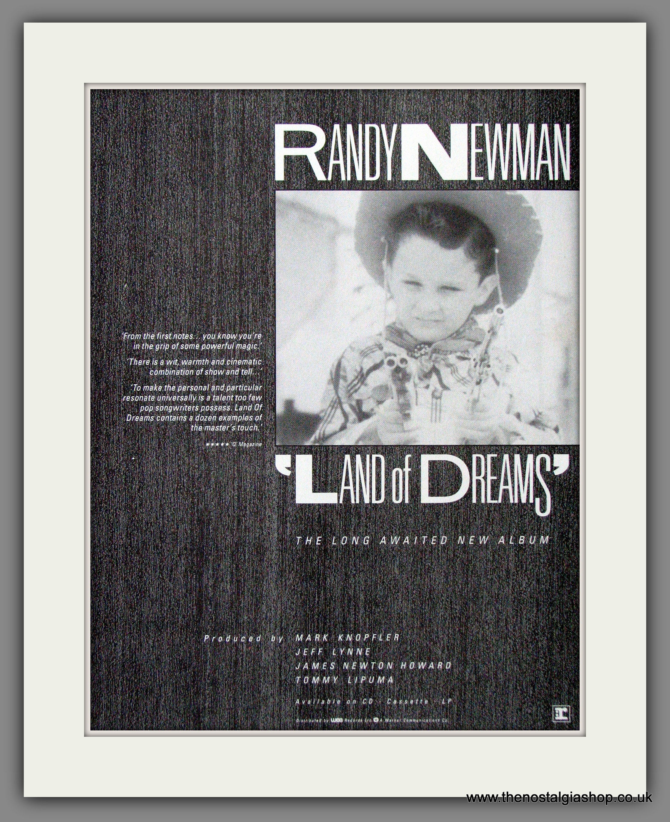 Randy Newman. Land Of Dreams. 1988 Original Advert (ref AD53821) – The ...