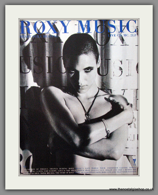 Roxy Music. Heart Still Beating. 1990 Original Advert (ref AD53830)