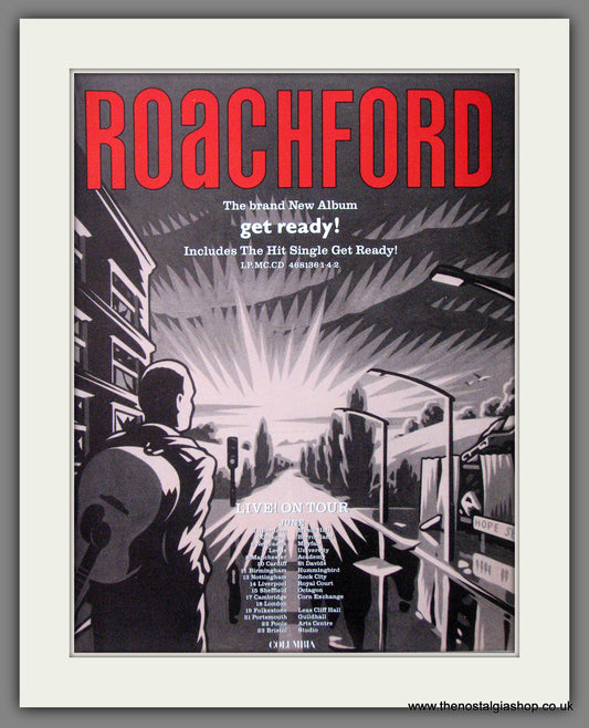 Roachford. Get Ready. UK Tour Dates . 1991 Original Advert (ref AD53832)