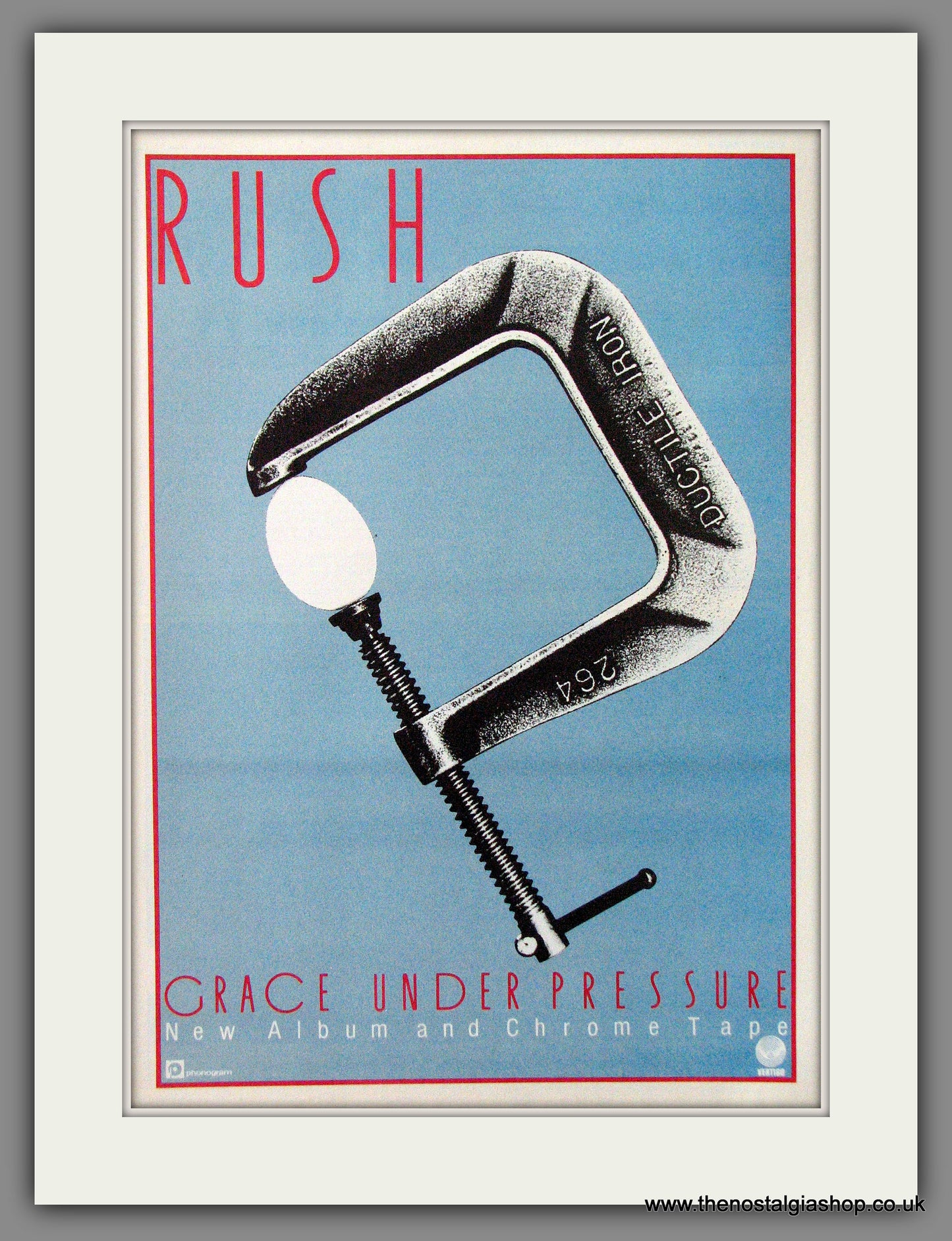 Rush. Grace Under Pressure. 1984 Original Advert (ref AD54379)