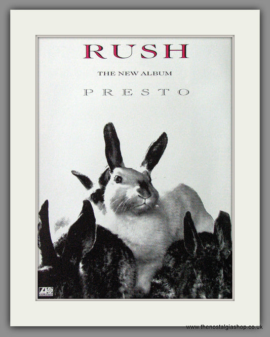 Rush. Presto. 1990 Original Advert (ref AD54381)