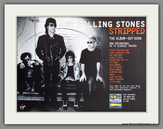 Rolling Stones. Stripped. 1995 Original Advert (ref AD54420)