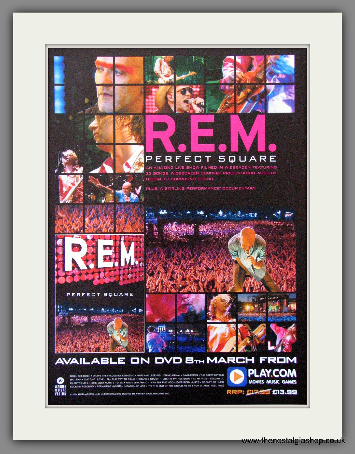 R.E.M. Perfect Square. 2004 Original Advert (ref AD54428)