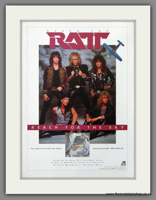 Ratt, Reach For The Sky. 1988 Original Advert (ref AD54437)