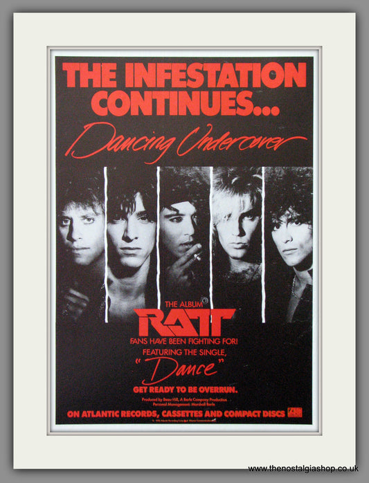 Ratt, Dancing Undercover. 1986 Original Advert (ref AD54438)