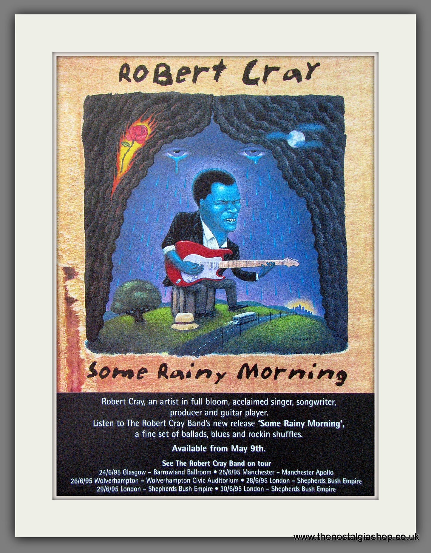 Robert Cray, Some Rainy Morning. 1995 Original Advert (ref AD54449)