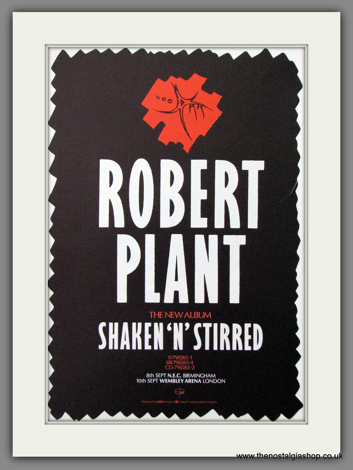 Robert Plant, Shaken 'N' Stirred. 1985 Original Advert (ref AD54492)