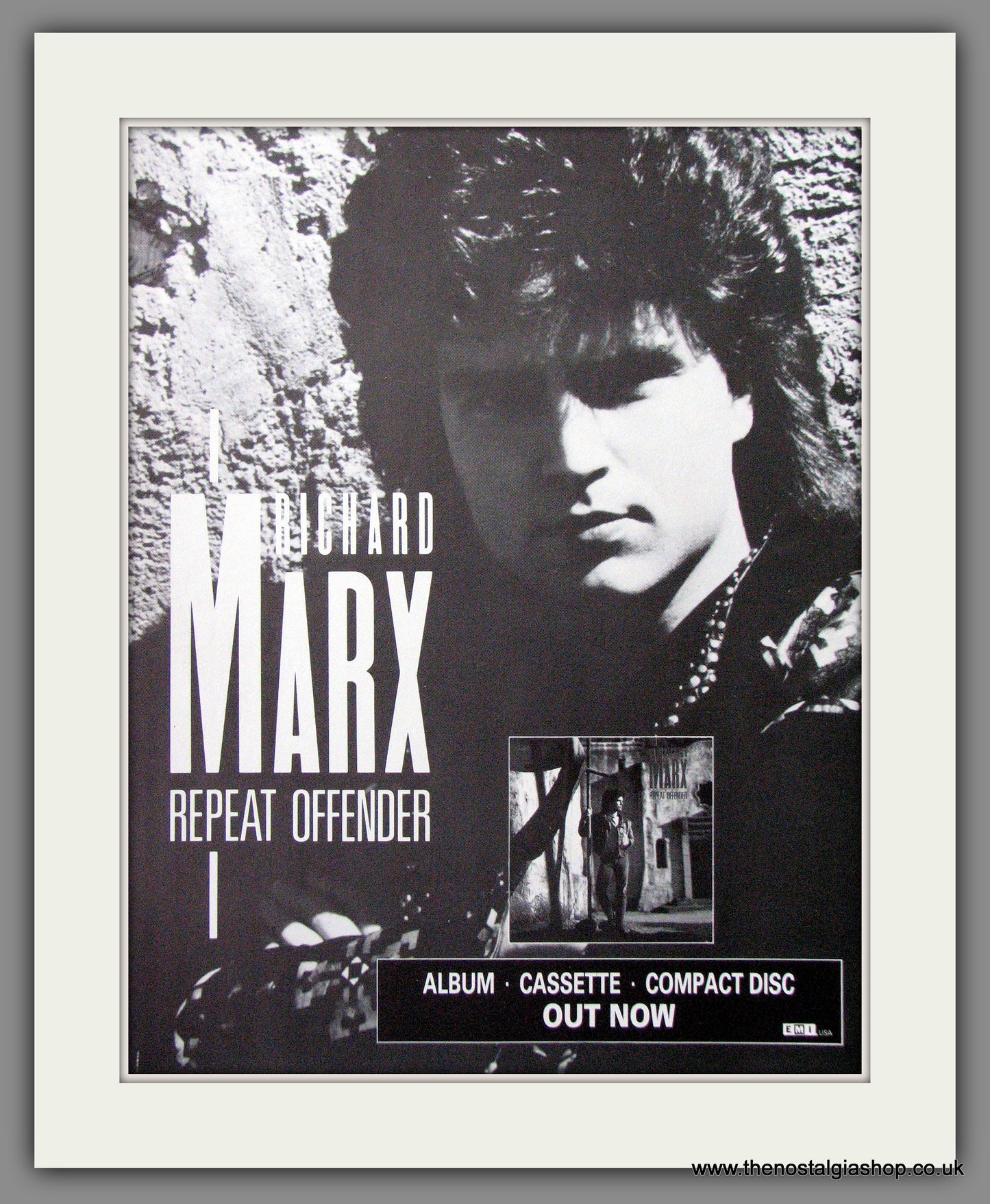 Richard Marx, Repeat Offender. 1989 Original Advert (ref AD54501)