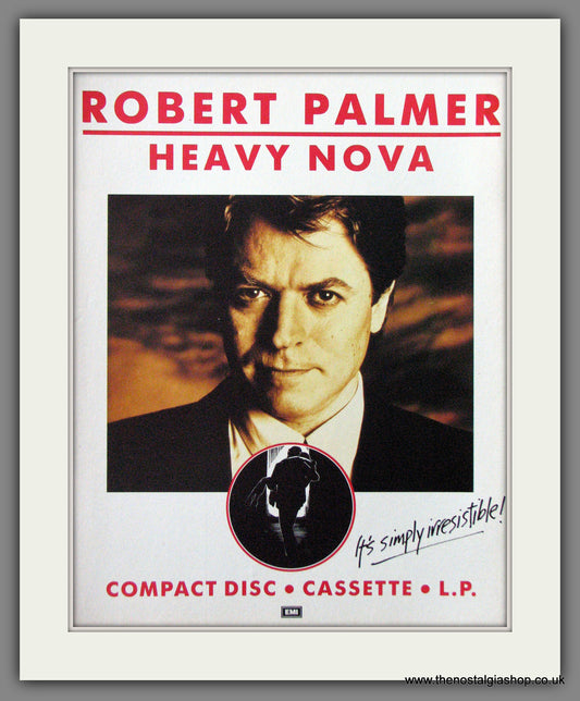 Robert Palmer, Heavy Nova. 1988 Original Advert (ref AD54507)