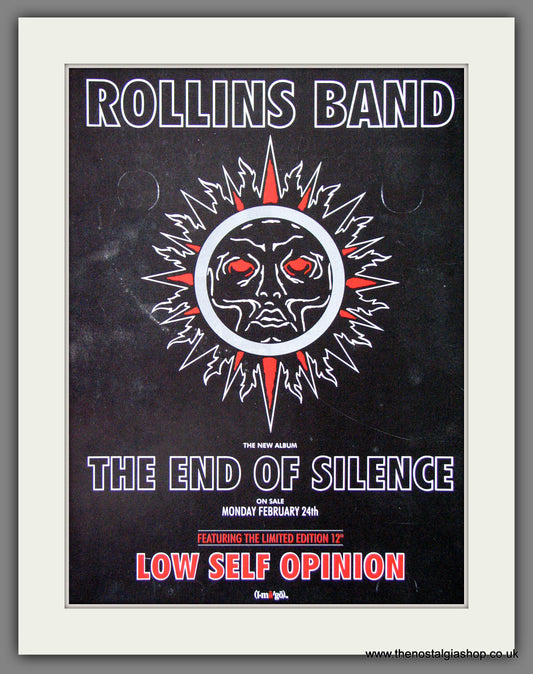 Rollins Band, The End Of Silence. 1992 Original Advert (ref AD54510)