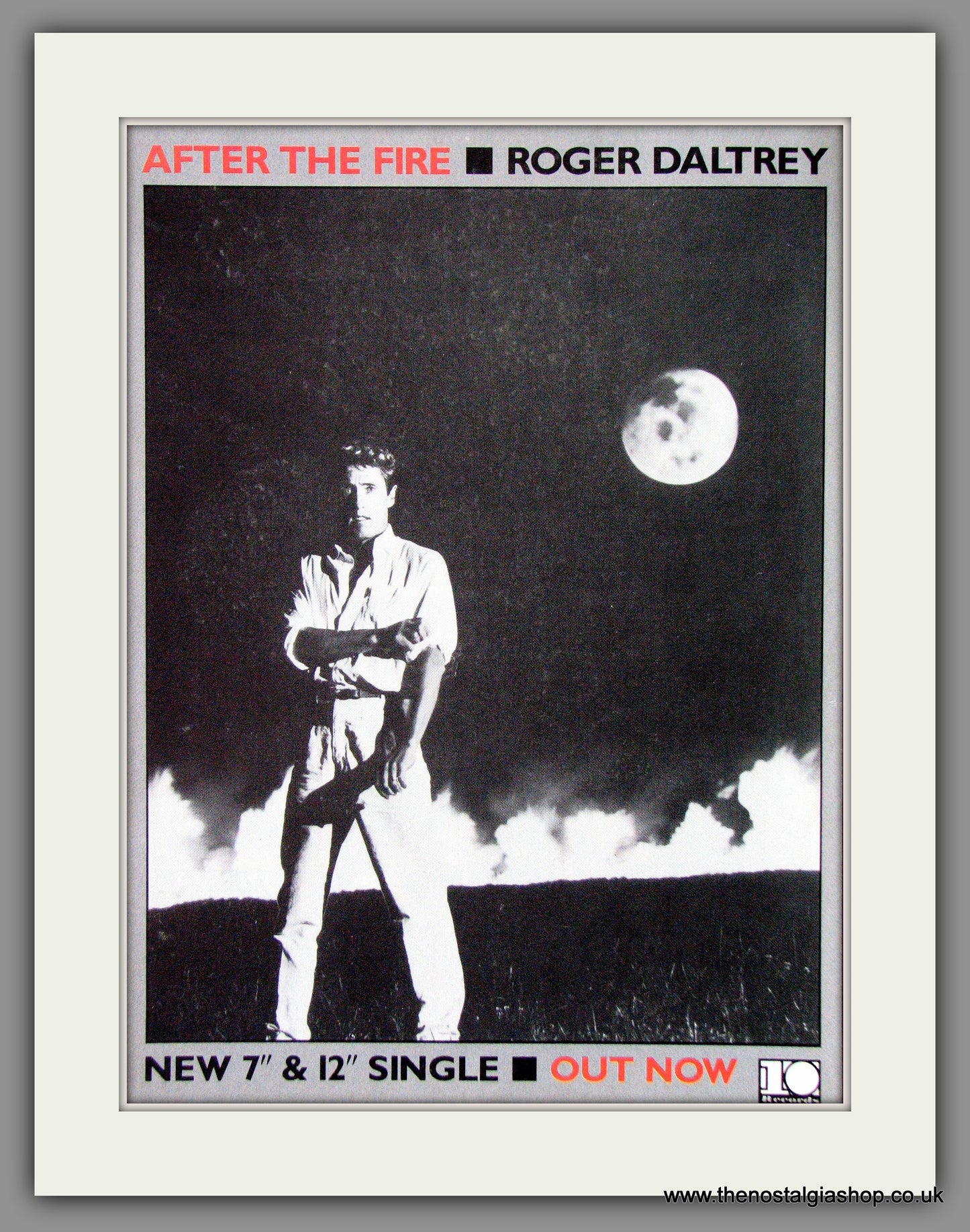 Roger Daltrey, After The Fire. 1985 Original Advert (ref AD54547)