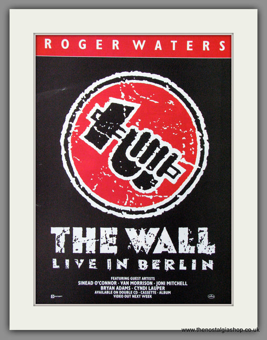 Roger Waters, The Wall Live In Berlin. 1990 Original Advert (ref AD54555)