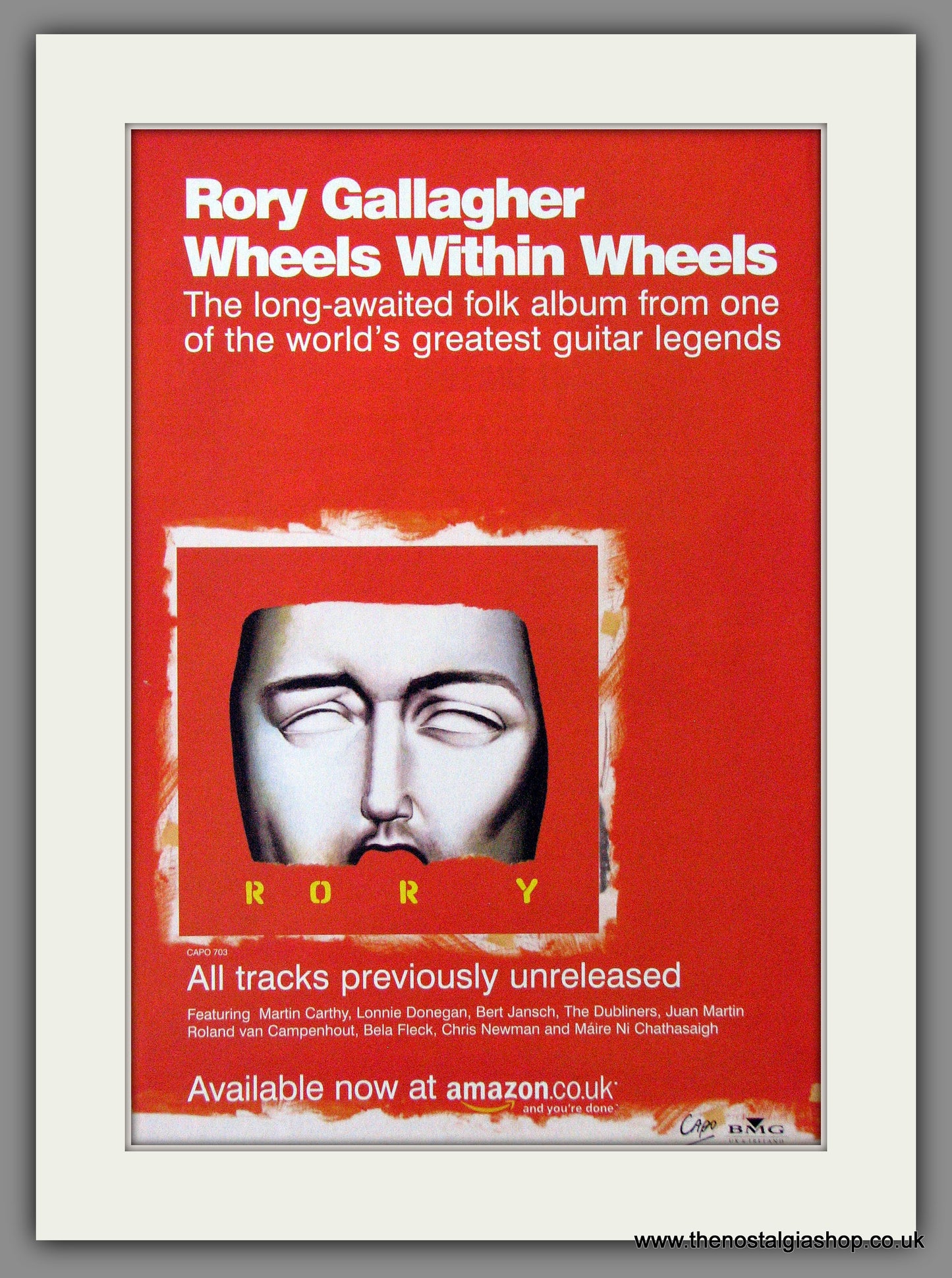 Rory Gallagher, Wheels Within Wheels. 2003 Original Advert (ref AD54557)