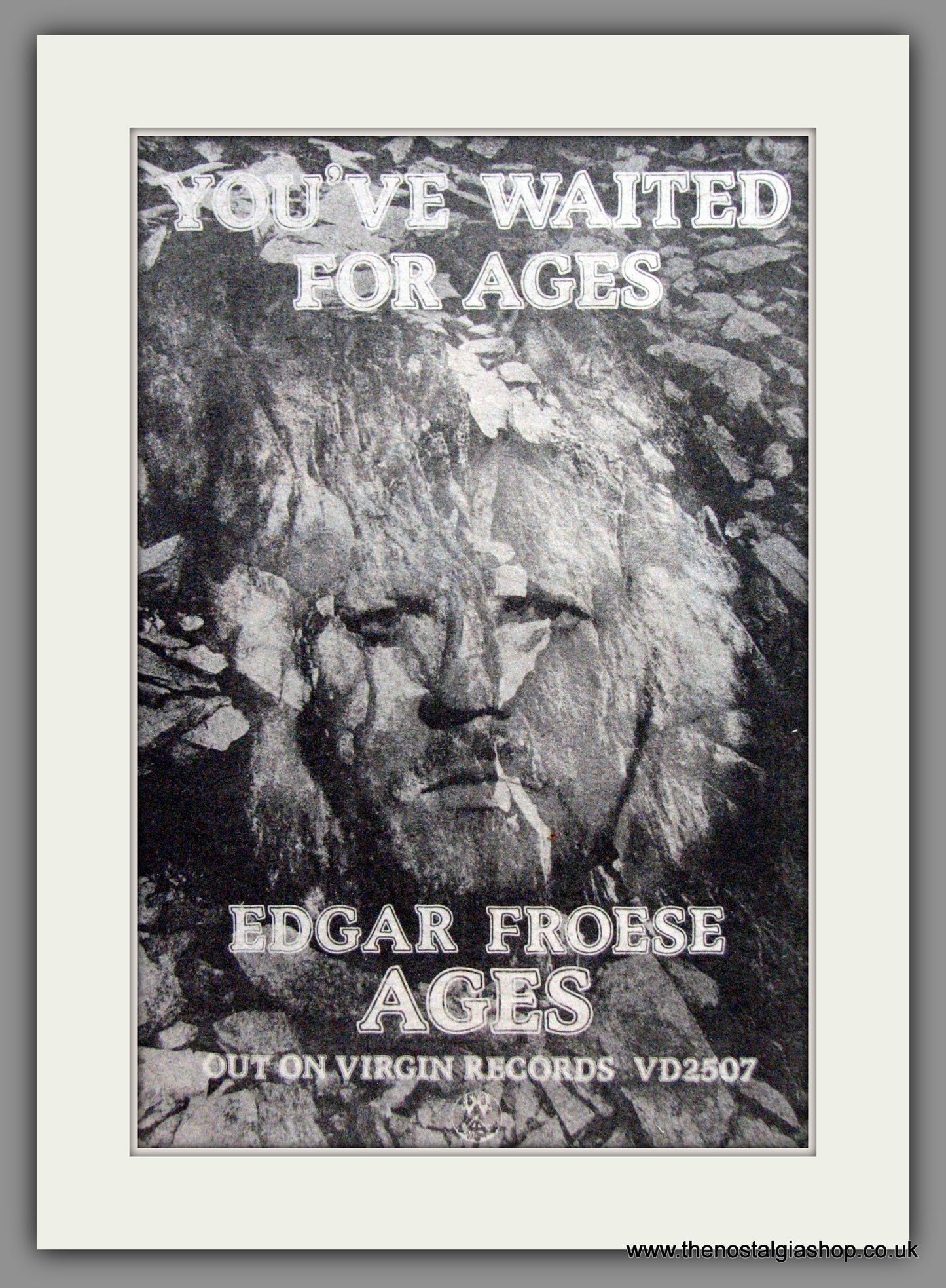 Edgar Froese. Ages. Original Advert 1978 (ref AD52877)