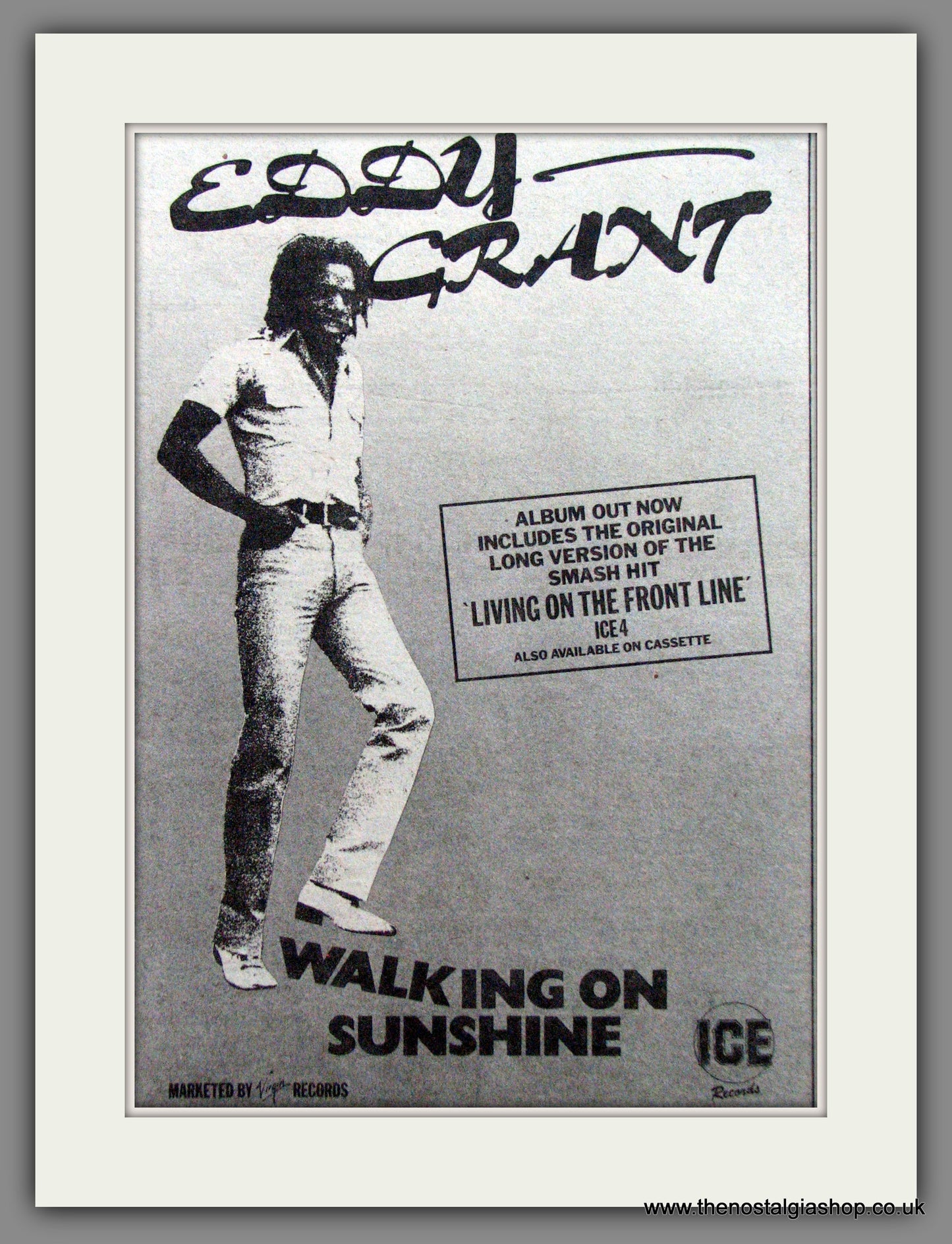 Eddy Grant. Walking On Sunshine. Original Advert 1979 (ref AD52907)