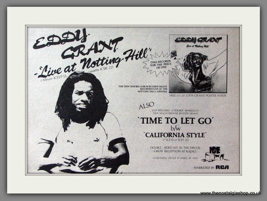 Eddy Grant. Live At Notting Hill. Original Advert 1981 (ref AD52910)