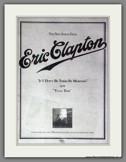 Eric Clapton. If I Don't Be There By Morning. Original Advert 1979 (ref AD52915)