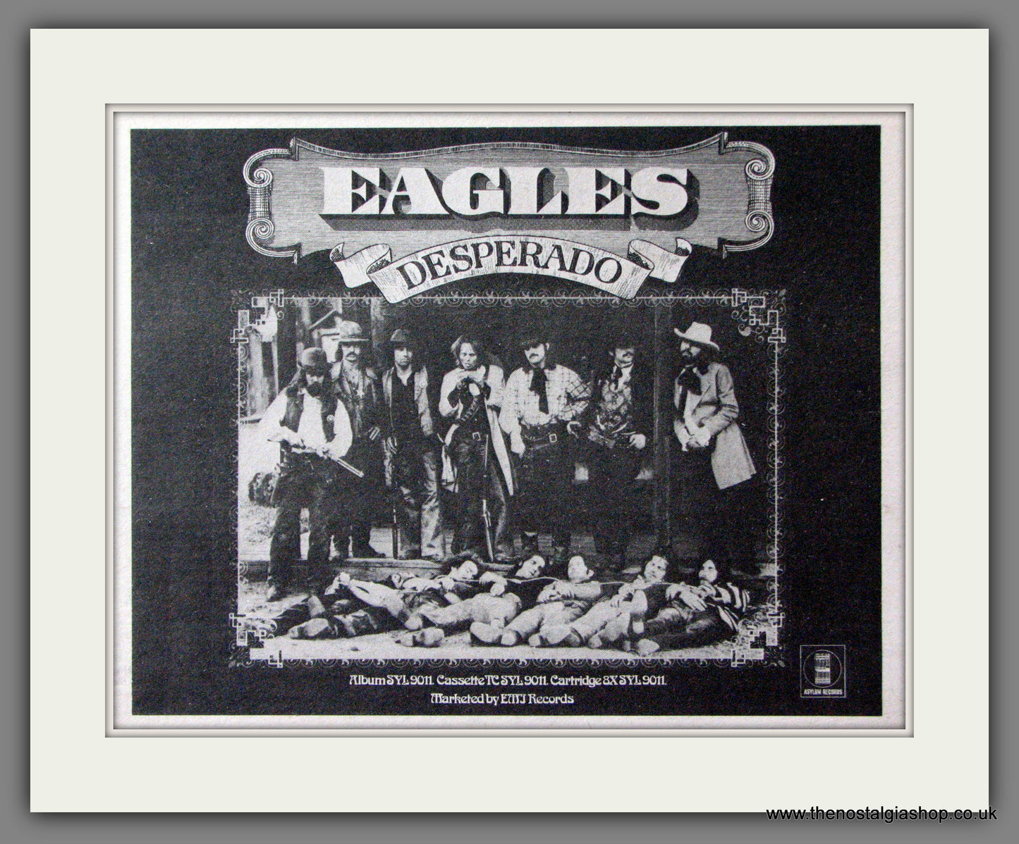 Eagles (The) Desperado. Original Advert 1973 (ref AD52930)