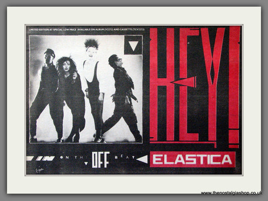 Elastica. Hey! In On The Off Beat . Original Advert 1984 (ref AD52998)