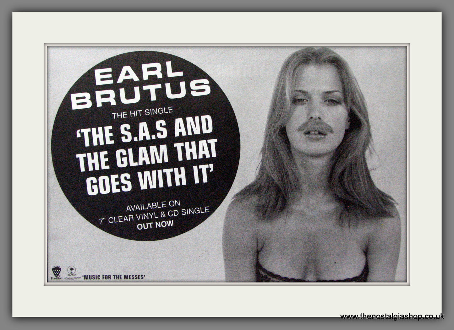 Earl Brutus. The S.A.S and The Glam That Goes With It. Original Advert 1997 (ref AD53220)