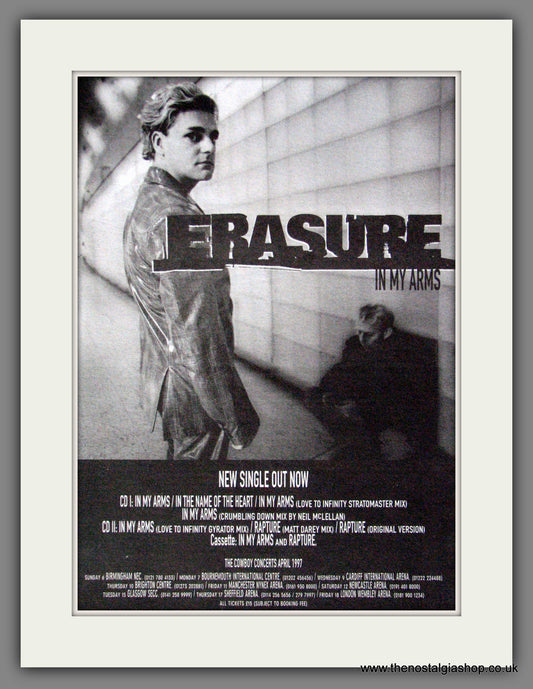 Erasure. In My Arms. Original Advert 1997 (ref AD53227)