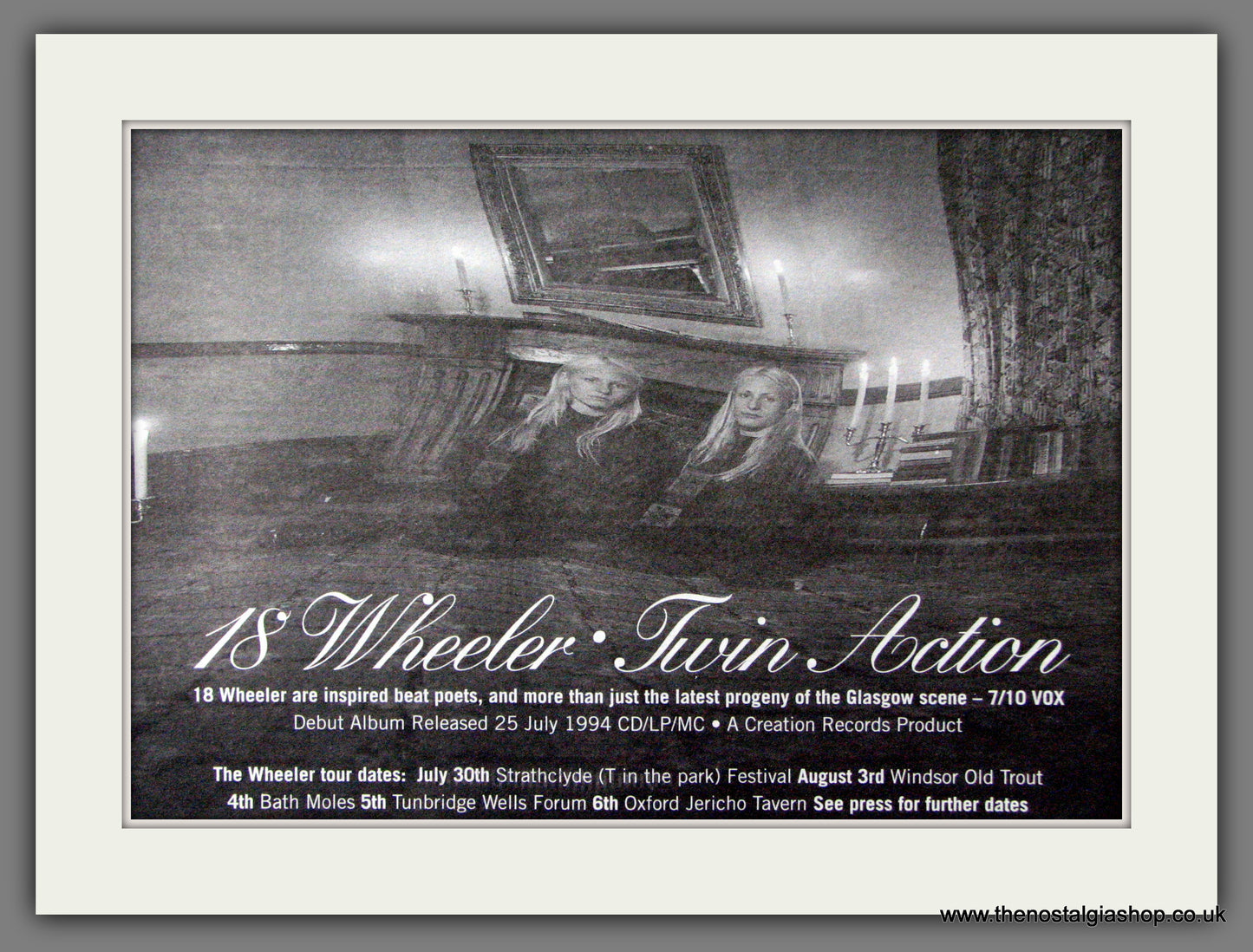 Eighteen Wheeler. Twin Action. Original Advert 1994 (ref AD53229)