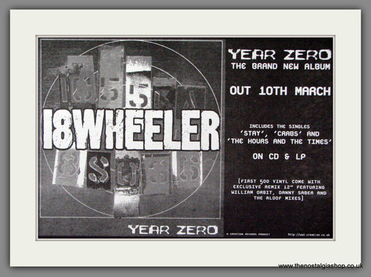 Eighteen Wheeler. Year Zero. Original Advert 1997 (ref AD53231)