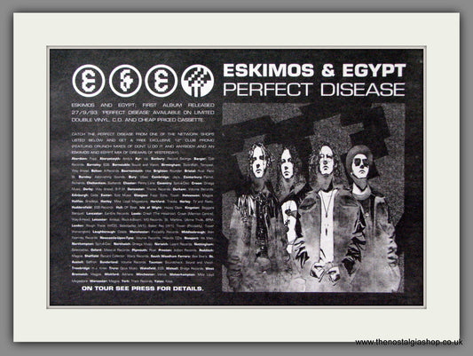 Eskimos & Egypt. Perfect Disease.. Original Advert 1993 (ref AD53427)