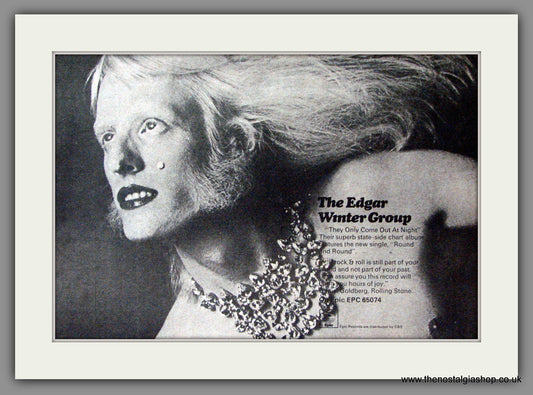 Edgar Winter Group. They Only Come Out At Night. Original Advert 1973 (ref AD53439)