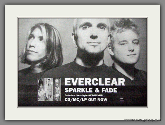 Everclear. Sparkle and Fade. Original Advert 1996 (ref AD53446)