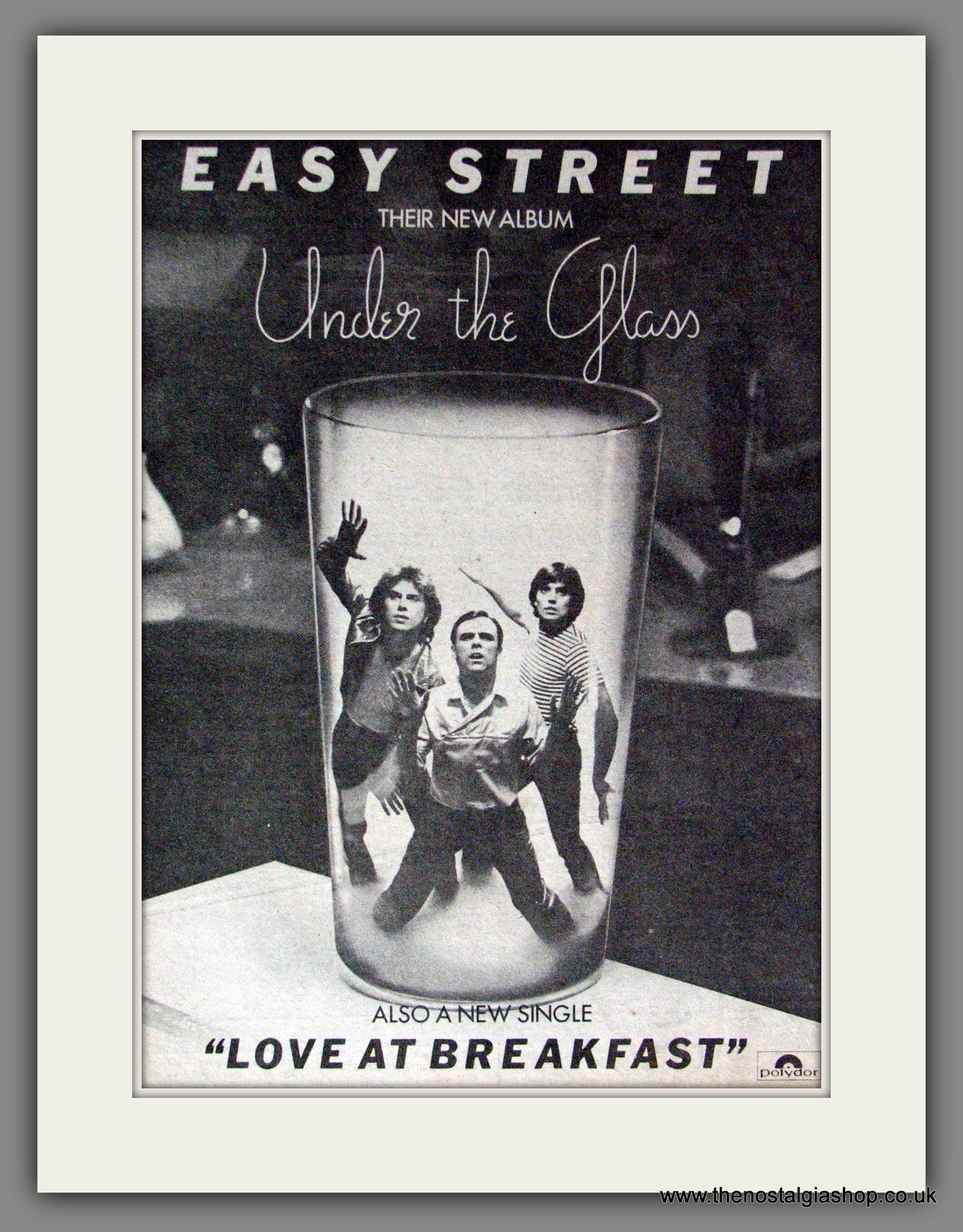 Easy Street. Under The Glass. Original Advert 1977 (ref AD53457)