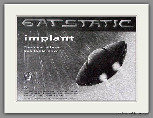 Eat Static, Implant. Original Advert 1994 (ref AD53475)