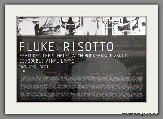 Fluke. Risotto. Original Advert 1997 (ref AD53092)