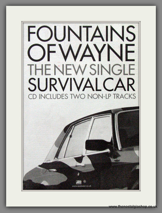 Fountains Of Wayne. Survival Car. Original Advert 1997 (ref AD53097)