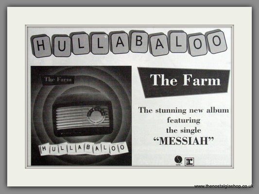 The Farm, Hullabaloo. 1994 Original Advert (ref AD53139)