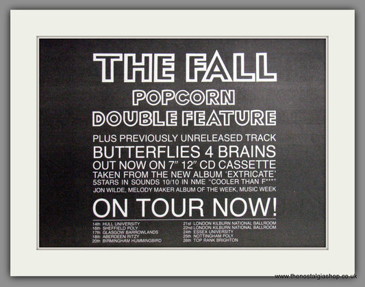 The Fall, Popcorn Double Feature. 1990 Original Advert (ref AD53142)