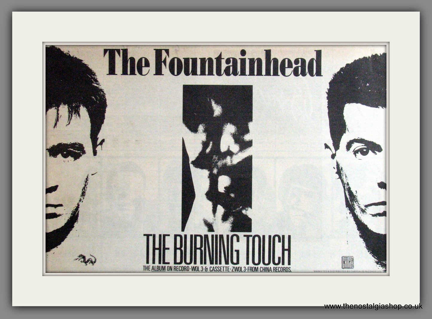 Fountainhead (The), The Burning Touch. 1986 Original Advert (ref AD53194)