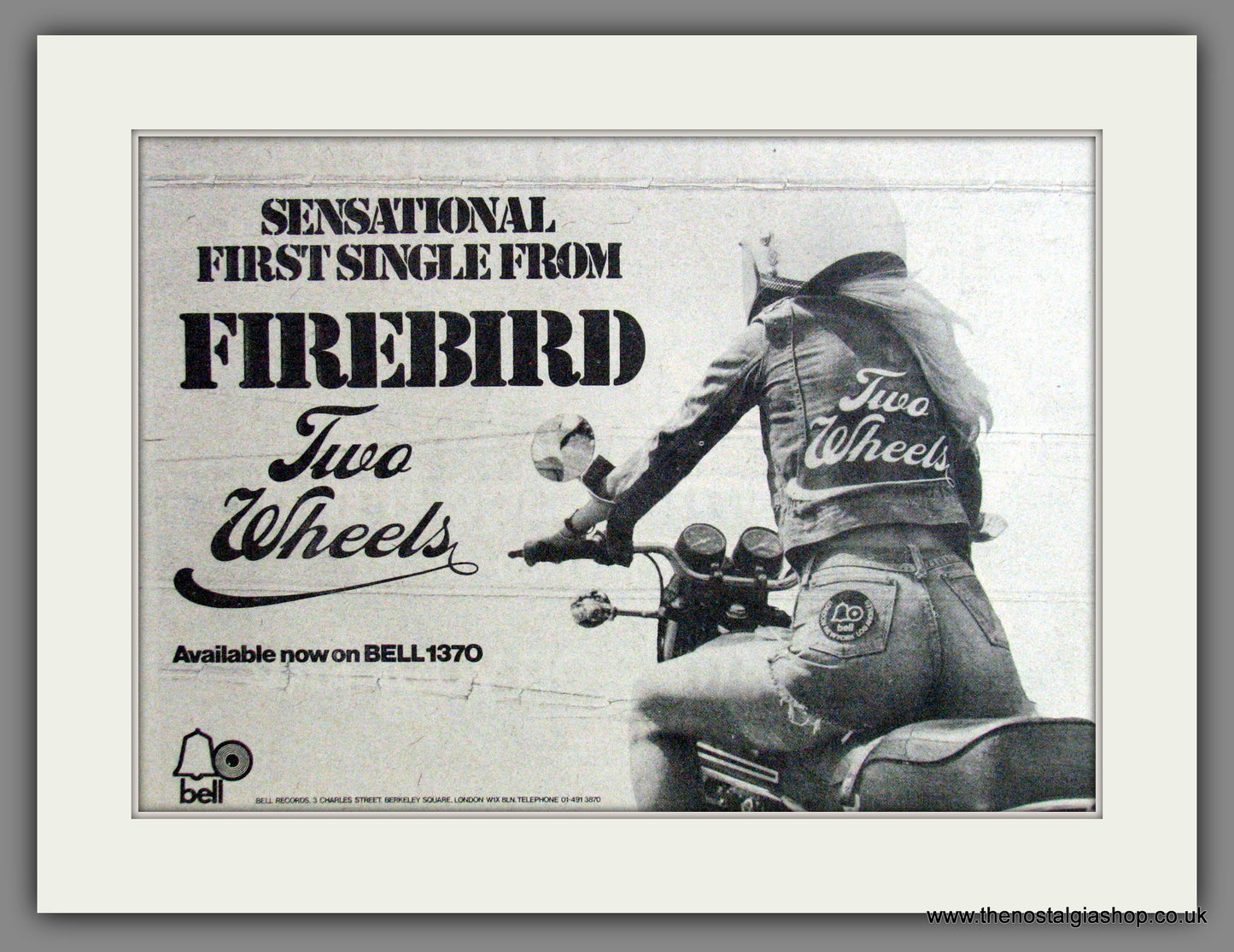 Firebird, Two Wheels. 1974 Original Advert (ref AD53235)