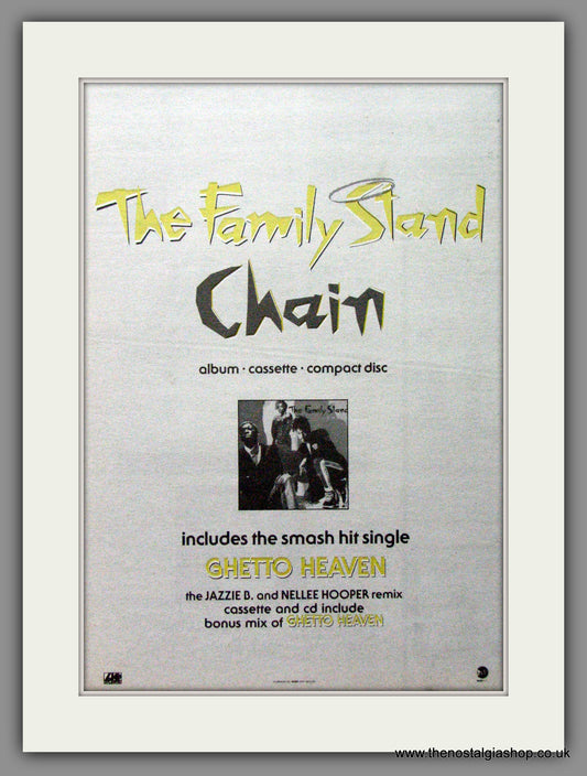 The Family Stand, Chain. 1990 Original Advert (ref AD53243)