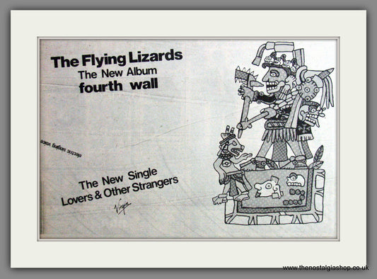 The Flying Lizards, Fourth Wall. 1987 Original Advert (ref AD53307)