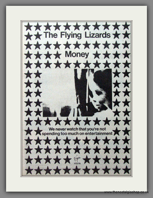 The Flying Lizards, Money. 1979 Original Advert (ref AD53308)