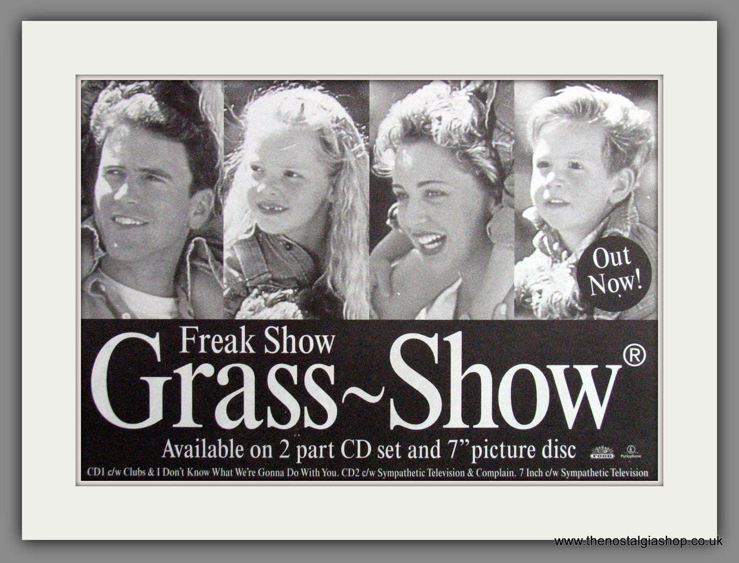 Freak Show, Grass Show. 1997 Original Advert (ref AD53310)