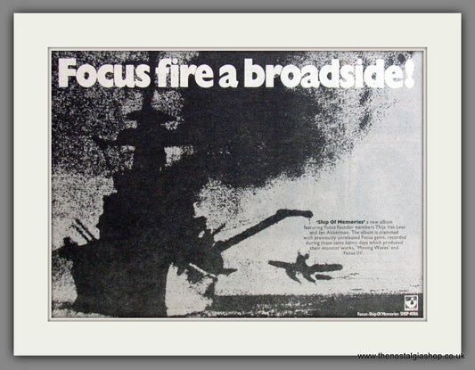 Focus, Ship Of Memories. 1977 Original Advert (ref AD53411)