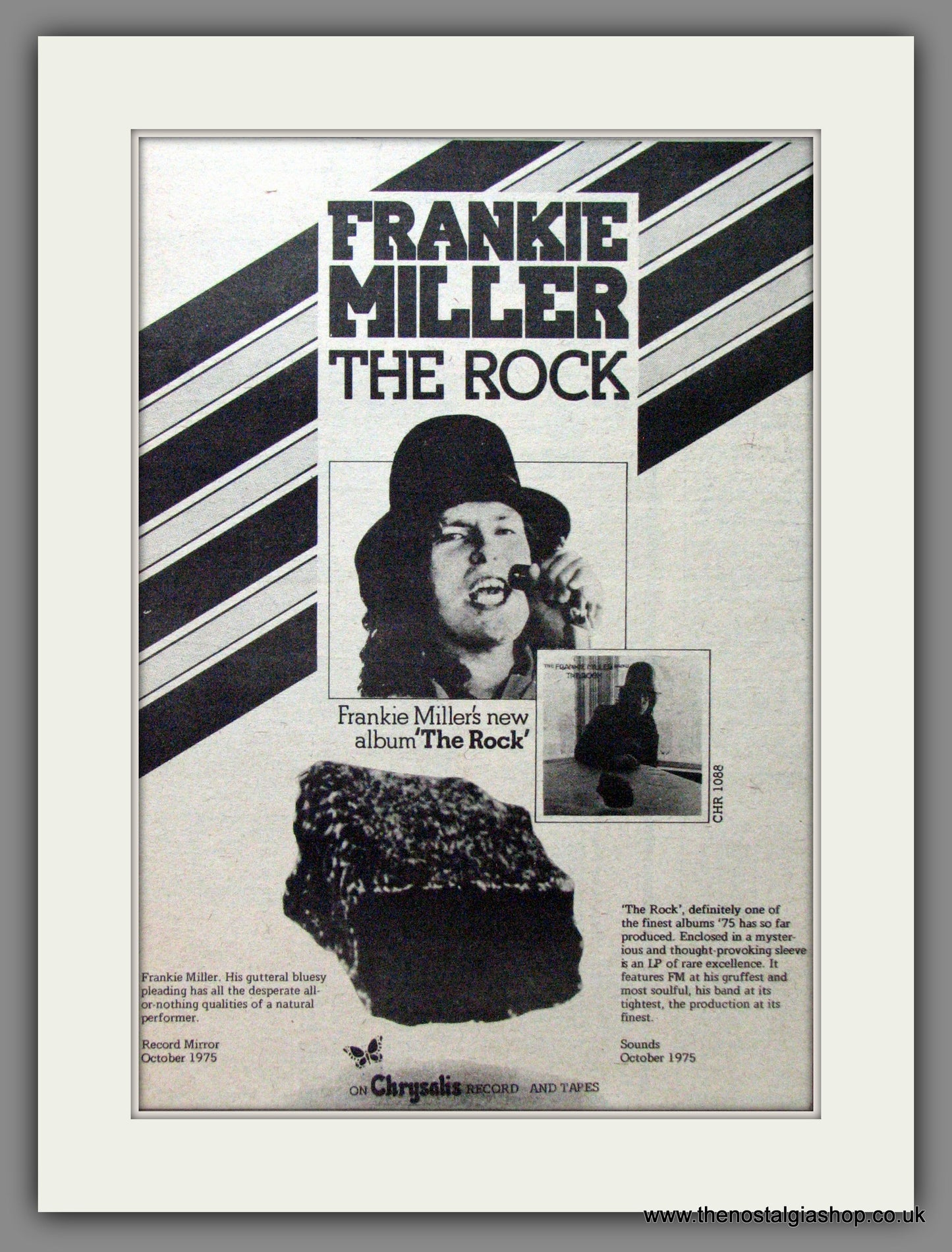 Frankie Miller, The Rock. 1975 Original Advert (ref AD53425)