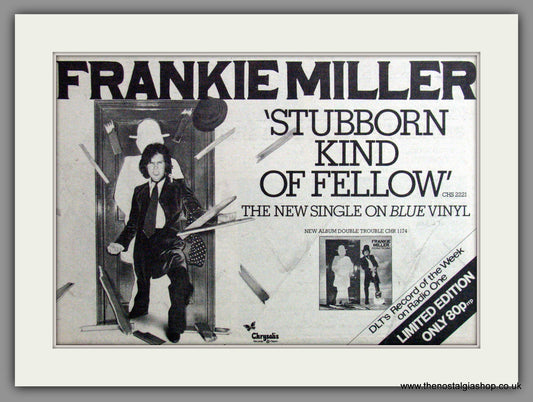 Frankie Miller, Double Trouble. 1978 Original Advert (ref AD53497)